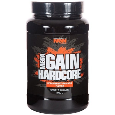 Гейнер Muscle World Nutrition Mega Gain Hardcore 1000 гр