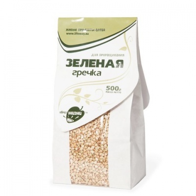 Гречка зеленая 500гр *12