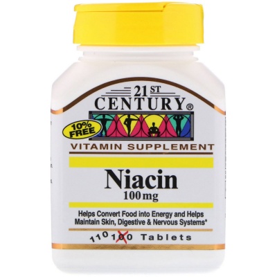 Витамины 21st Century Niacin 100 мг 110 таблеток