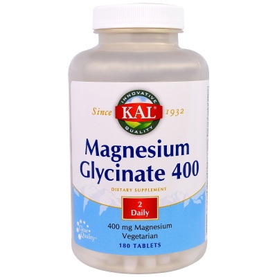 Витамины Innovative Quality KAL Magnesium glycinate 400 180 таблеток
