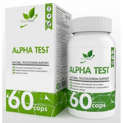 Тестобустер Natural Supp Alpha test 60 капсул