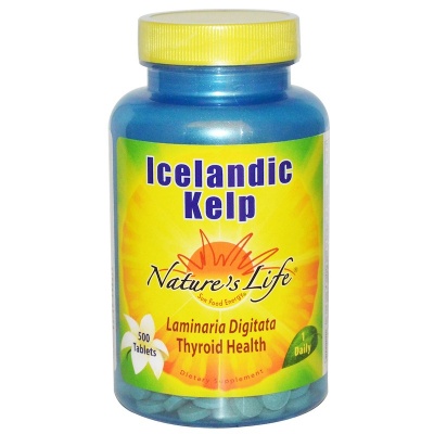 Антиоксидант Nature’s Life Icelandic Kelp 500 таблеток