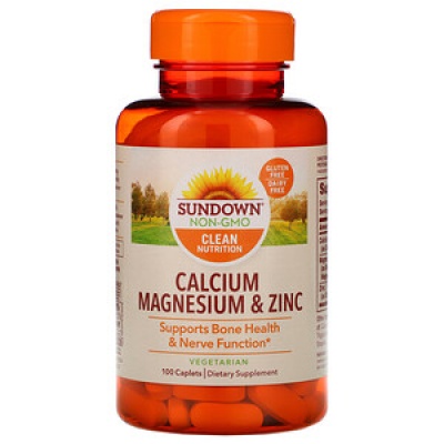 Витамины Sundown Naturals Calcium Magnesium Zinc 100 капсул