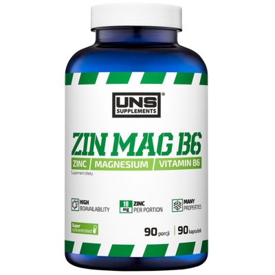 Витамины UNS Supplements Zinc Magnesium B6 90 капсул