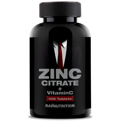 Витамины Ravnutrition Zinc citrate+vitamin C 100 таблеток