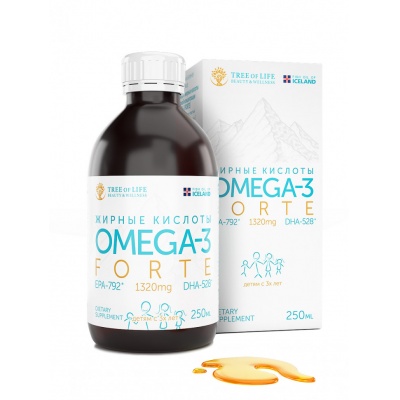 Антиоксидант LIFE beauty_and_wellness Omega 3 forte 250 ml