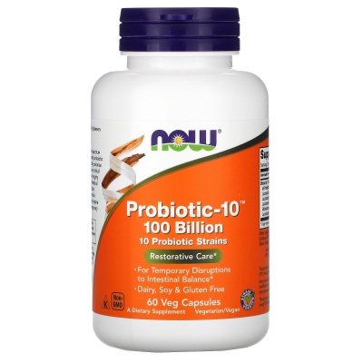 Специальный препарат Now Probiotic-10 60 капсул