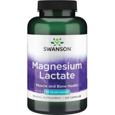 Витамины Swanson Magnesium Lactate 84 мг 120 капсул