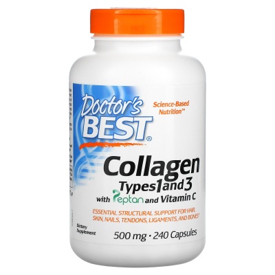 Коллаген Doctor’s Best Peptan 500 мг 240 капсул