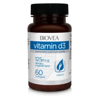 Витамины Biovea Vitamin D3 5000 IU 60 капсул