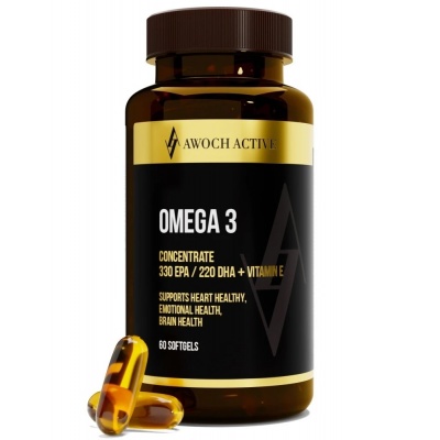  AWOCHACTIVE OMEGA 3 concentrate + VITAMIN  60 