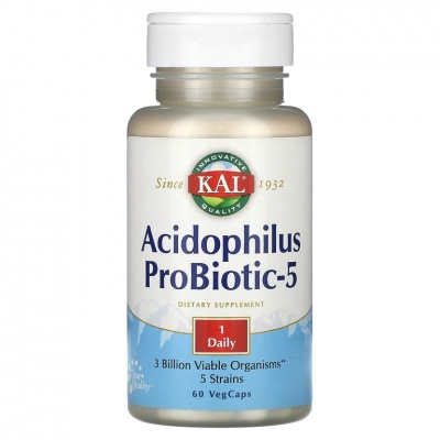 Пробиотик Innovative Quality KAL Acidophilus Probiotic-5 60 капсул