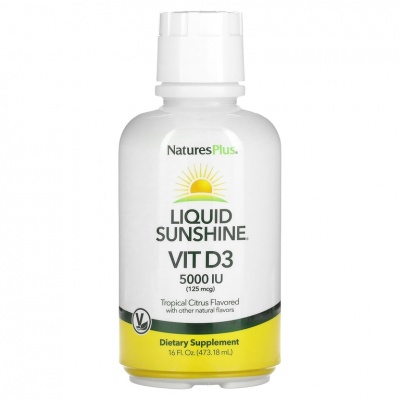 Витамины Natures Plus LIQ SUNSHINE VIT D3 5000 473 мл