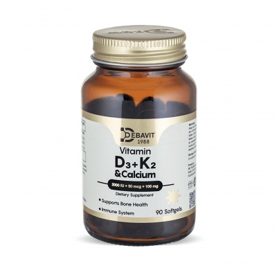Витамины Debavit D3+K2 and Calcium 90 капсул