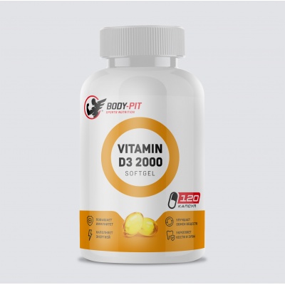 Витамины Body-Pit Vitamin D3 2000 120 софтгель