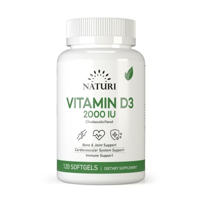 Витамины NATURI Vitamin D3 2000ME 120 капсул