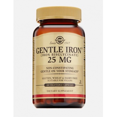 Витамины Solgar Gentle Iron 25 мг 180 капсул