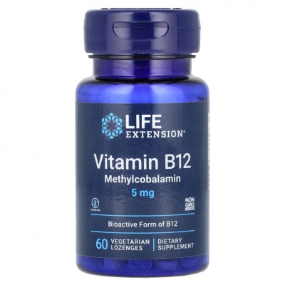 Витамины Life Extension Vitamin B12 Methylcobalamin 5 мг 60 капсул