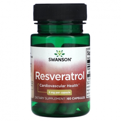 Антиоксидант Swanson RESVERATROL 5 мг 60 капсул