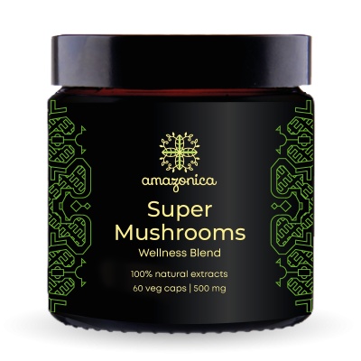 Специальный препарат Amazonica Muhomoring Super Mushrooms 500 мг 60 капсул