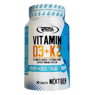 Витамины Real Pharm D3+K2  90 таблеток