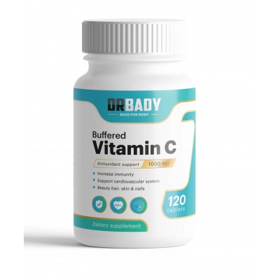 Витамины DRBADY Buffered Vitamin C 1000 мг 120 таблеток