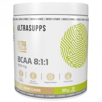 БЦАА UltraSupps Ultra Gold BCAA 8:1:1 300 гр